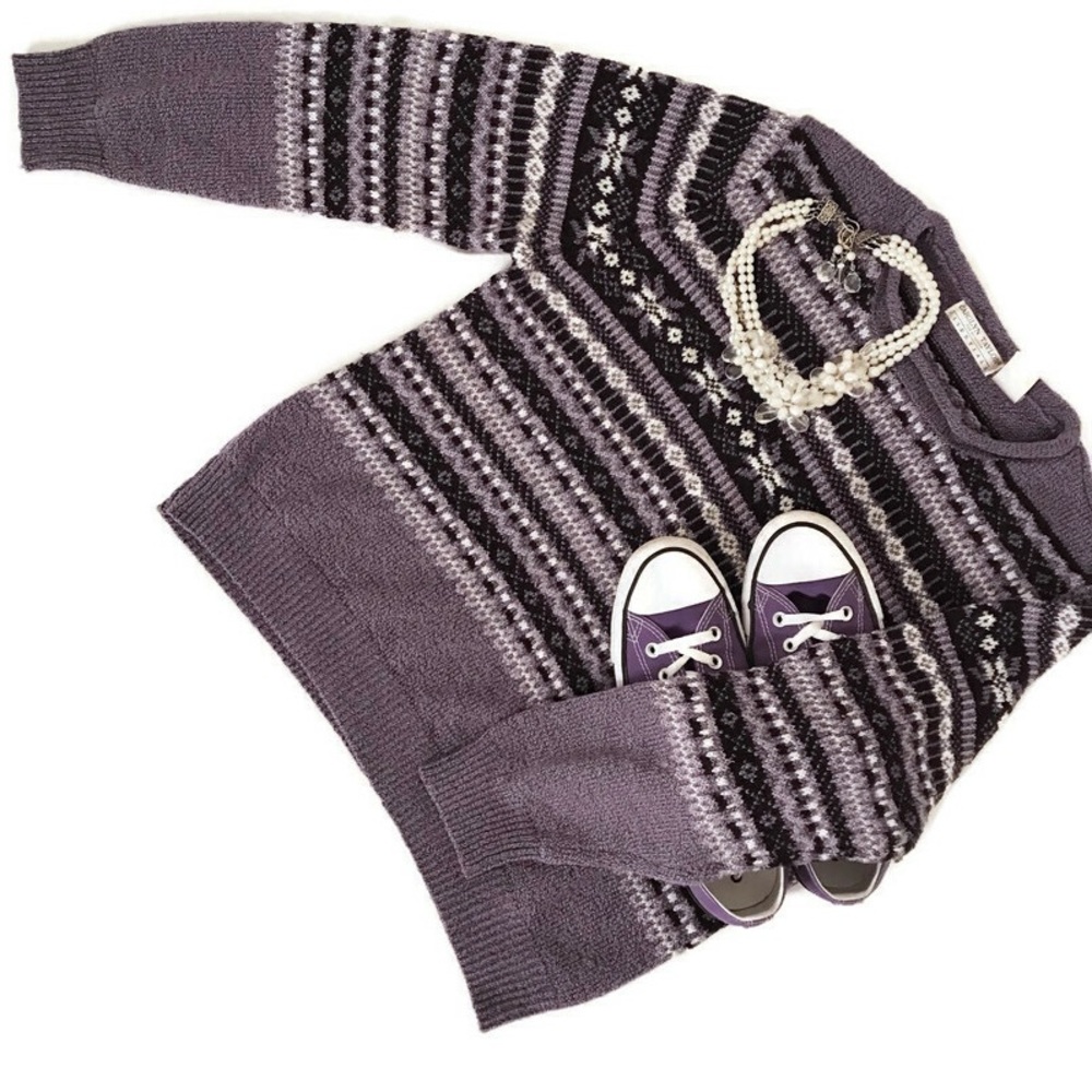 Carolyn Taylor Women’s Purple Crew Neck Sweater